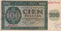 Espa&ntilde;a 100 Pesetas - Cathedral of Burgos - 1936 - P.101