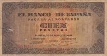 Espa&ntilde;a 100 Pesetas - Coat of Arms of Spain - 1938 - Series B