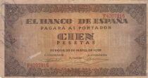 Espa&ntilde;a 100 Pesetas - Coat of Arms of Spain - 1938 - Series F