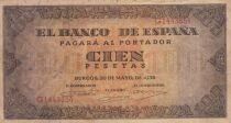 Espa&ntilde;a 100 Pesetas - Coat of Arms of Spain - 1938 - Series G