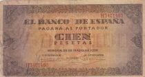 Espa&ntilde;a 100 Pesetas - Coat of Arms of Spain - 1938 - Series H