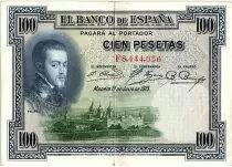 Espa�a 100 Pesetas - Felipe II - VF various serial - 1925