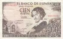 Espa&ntilde;a 100 Pesetas - Gustavo A. Becquer - Serial H7 - 1965