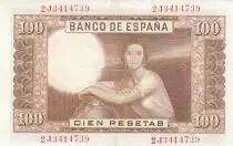 Espa&ntilde;a 100 Pesetas - J.R. de Torres - 07-04-1953 - Serial 2J