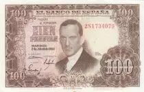 Espa&ntilde;a 100 Pesetas - J.R. de Torres - 07-04-1953 - Serial 2S