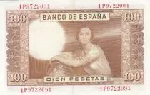 Espa&ntilde;a 100 Pesetas - J.R. de Torres - 07-04-1953 - Serial P