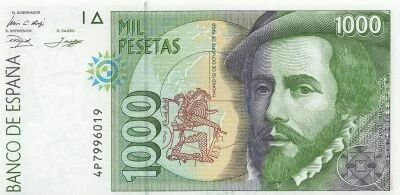 Espa�a 1000 Pesetas - Cortes and Pizarro - 1992 - P.163