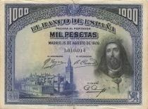Espa&ntilde;a 1000 Pesetas - Fernando III - 1928 - P.78