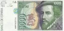 Espa&ntilde;a 1000 Pesetas - Hernan Cortes - 1992 - Serial 4M - P.163