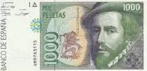 Espa&ntilde;a 1000 Pesetas - Hernan Cortes - 1992 - Serial 4M - P.163