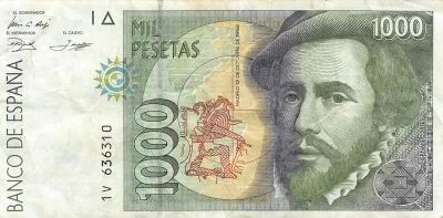 Espa�a 1000 Pesetas - Hernan Cortes - 1992
