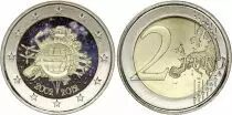 Espa�a 2 Euros - 10 years of the Euro - Colorised - 2012