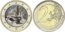 Espa�a 2 Euros - Guell Parc - Colorised - 2014