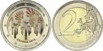 Espa�a 2 Euros - Historical center of Cordoba - Colorised - 2010