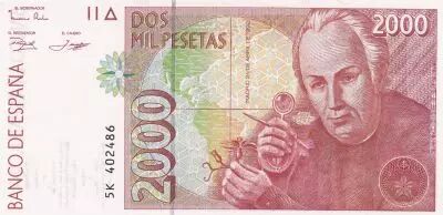 Espa�a 2000 Pesetas  - Jos� Celestino Mutis - 1992 (1996)
