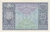 Espa&ntilde;a 25 Pesetas - Juan de Herrera - Arms - 1940 - P.116