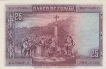 Espa&ntilde;a 25 Pesetas - P. Calderon de la Barca - 1928 - Serial D