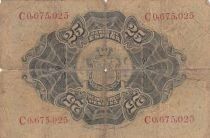 Espa&ntilde;a 25 Pesetas - Seated Woman - Coat of Arms - 1906 - Series C