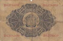 Espa&ntilde;a 25 Pesetas - Seated Woman - Coat of Arms - 1906 - Series C