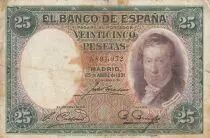 Espa&ntilde;a 25 Pesetas 1931 - Vicente Lopez