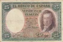 Espa&ntilde;a 25 Pesetas 1931- Vicente Lopez
