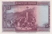 Espa&ntilde;a 25 Pesetas P. Calderon de la Barca - 1928 - Serial E - P.74