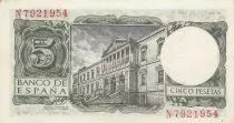 Espa&ntilde;a 5 Pesetas - Alfonse X - Madrid Museum - 1954