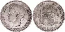 Espa&ntilde;a 5 Pesetas,  Alfonso XIII - Arms - 1896 (96)PG-V