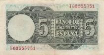 Espa&ntilde;a 5 Pesetas - De Elcano - 1948 - P.136