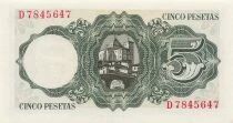Espa&ntilde;a 5 Pesetas - Jaime Balmes - 1951 - P.140