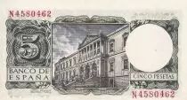 Espa&ntilde;a 5 Pesetas - King Alfonso X - 1954 - Letter N - P.146