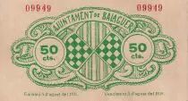 Espa&ntilde;a 50 Centimes - Balaguer - 1937