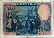 Espa&ntilde;a 50 Pesetas D. V&eacute;lasquez