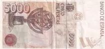 Espa&ntilde;a 5000 Pesetas - Christophe Colomb - Boats - 1992