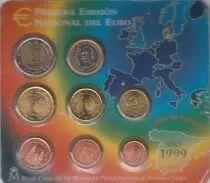 Espa&ntilde;a Spain Complete set 1999 - 8 coins Euro