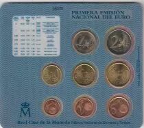 Espa&ntilde;a Spain Complete set 2002 - 8 coins Euro