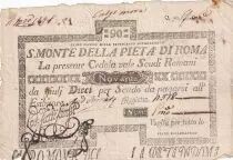 Estado Pontifical 90 Scudi - Monte della Pieta Di Roma - 1797