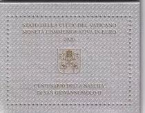 Estado Vaticano 2 Euro 2020 - 100 years of John Paul II