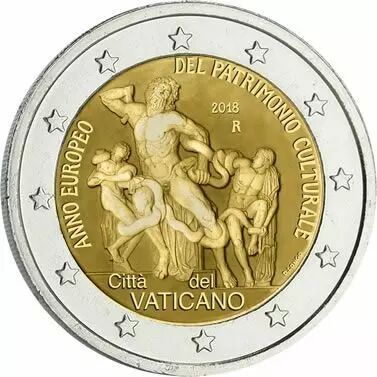 Estado Vaticano 2 Euros Comm�mo. 2018 - European Year of Cultural Heritage