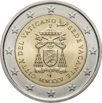 Estado Vaticano 2 Euros Comm&eacute;mo. Vatican 550e anniversaire de la naissance de Michel-Ange