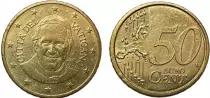 Estado Vaticano 50 Centimes Euros - Pape Fran&ccedil;ois - 2015