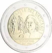 Estado Vaticano 500 years since the death of Perugino - 2 Euros Commemorative. BU 2023