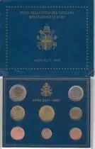 Estado Vaticano Proof set of 2002 - Pope John Paul II - 8 coins in Euros