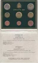 Estado Vaticano Proof set of 2005 - Benoit XVI - 8 coins in Euros - Folder used.