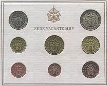 Estado Vaticano Proof set of 2005 - Sede Vacante - 8 coins in Euros