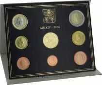 Estado Vaticano Proof set of 2014 - Pope Francois- 8 coins in Euros