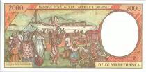 Estados de &Aacute;frica Central 2000 Francs Mujer - Frutas tropicales - 2000 - Congo