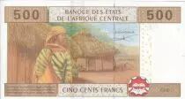 Estados de &Aacute;frica Central 500 Francs - Education - Village - 2002 - Letter F (Centrafrica)