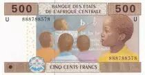 Estados de �frica Central 500 Francs - Education - Village - 2002 - Letter U (Cameroun) - P.206U