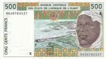 Estados de &Aacute;frica Central 500 Francs - Old man - Agriculture - 1996 - Letter K (Senegal) - P.710Kf